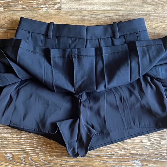 NWT Abercrombie & Fitch Navy Pleated Mini Skirt Skort Womens M Heritage Prep Y2K - Picture 4 of 7